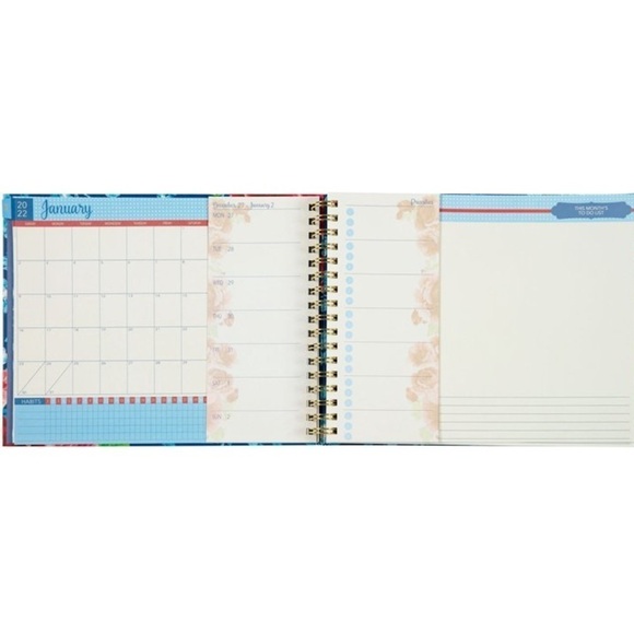 The Pioneer Woman Heritage Floral 12-Month Weekly Planner, Jan 2022-Dec 2022 - Picture 5 of 9